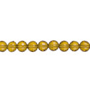 strand facetted glass beads, ball, 10mm, 96fac., 65cm,...