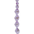 strand glass beads twisted, 20x15mm, 38cm, pink - only 1...