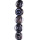 Strang Glasperlen, 24x24x12mm, 32cm, Schwarz-braun
