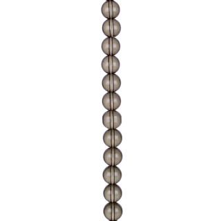 strand glass beads, ball 10mm, 32cm, brown clear