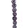 strand glass beads, heart 20mm, 27cm, black-purple pattern - only 8 strands left!