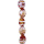 strand glass beads Cara, 24x18mm, 24cm, brown