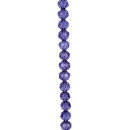 strand facetted glass beads, ball, 6mm, 32fac., 57cm, purple