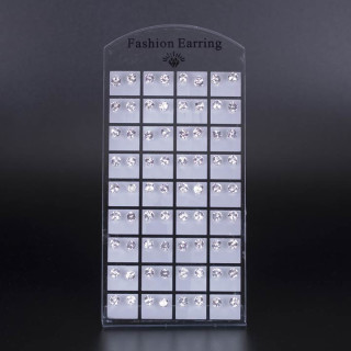 Earpins Clear, 6mm faceted