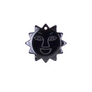 Pendant Hematite Sun, 22mm