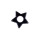 Pendant Hematite Star, 22mm