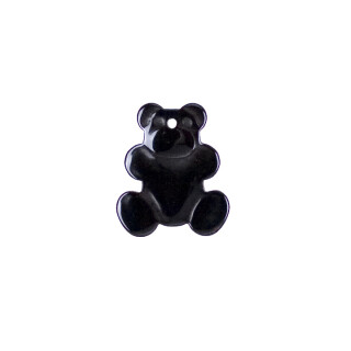 pendant hematite bear, 21x18mm - only 200pcs left!