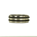 Stainless steel ring with rubber, set