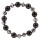 Hämatitarmband Schwarz/Silber