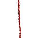strand facetted glass beads, 4x4mm, 32cm, red