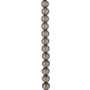 Strang Glasperlen, Kugel 8mm, 31cm,Braun klar