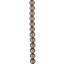strand glass beads, ball 4mm, 31cm, brown clear