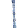 strand glass beads, cube 4mm, light blue