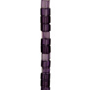 strand glass beads, cube 10mm, purple