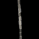 strand glass beads, cuboid 6x12mm, clear