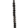 strand glass beads, Coin 6mm, black