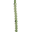 strand glass beads, Coin 8mm, light green