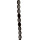 strand glass beads, oval 6x9mm, black