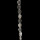 strand glass beads, oval 6x9mm, clear