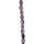 strand glass beads, oval 6x9mm, purple