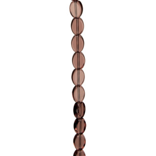 Strang Glasperlen, Oval 6x9mm, Dunkelrot