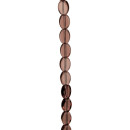 strand glass beads, oval 6x9mm, dark red
