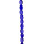 Strang Glasperlen, Oval 10x13mm, Dunkelblau
