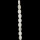 Strang Glasperlen, Oval 10x13mm, Weiß
