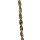 strand glass beads, twisted 10x19mm, brown