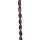 strand glass beads, twisted 10x19mm, purple