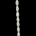 strand glass beads, twisted 10x19mm, white