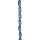 Strang Glasperlen, gedreht 8x16mm, Hellblau