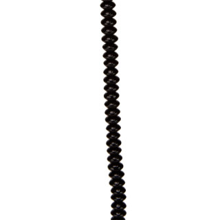 strand glass beads, 5x8mm, black - only 10 strands left!