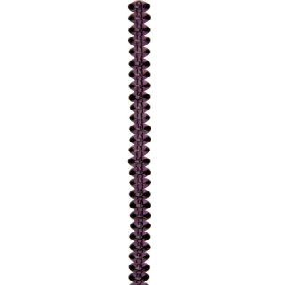 strand glass beads, 5x8mm, purple