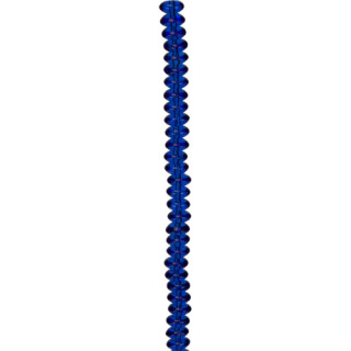 strand glass beads, 5x8mm, dark blue
