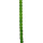 strand glass beads, 5x10mm, green