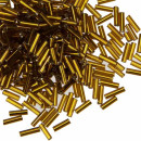 450g tubes, glass, 6-7mm, dark gold