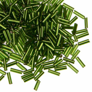 450g tubes, glass, 6-7mm, dark green