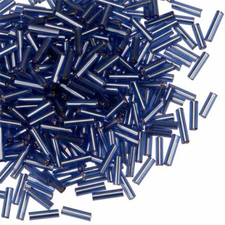 450g Röhrchen, Glas, 6-7mm, Dunkelblau