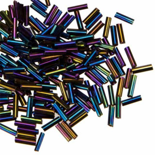 450g tubes, glass, 6-7mm, rainbow
