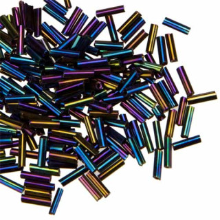 450g tubes, glass, 6-7mm, rainbow