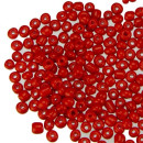 450g Rocailles, glass, 4mm, red