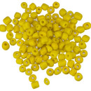 450g Rocailles, glass, 4mm, yellow