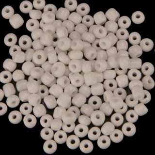 450g Rocailles, Glas, 4mm, Weiß
