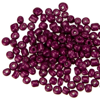 450g Rocailles, glass, 4mm, purple