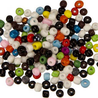 450g Rocailles, glass, 4mm, Mix