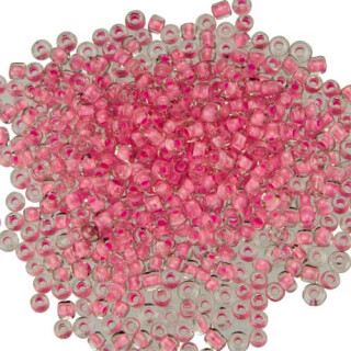 450g Rocailles, Glas, 3mm, Pink - nur noch 2 Packungen!