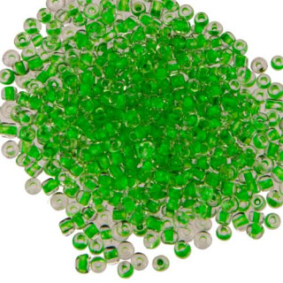 450g Rocailles, Glas, 3mm, Grün - nur noch 4 Packungen!
