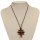 Necklace with glass pendant star