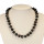 Necklace porcelain, black